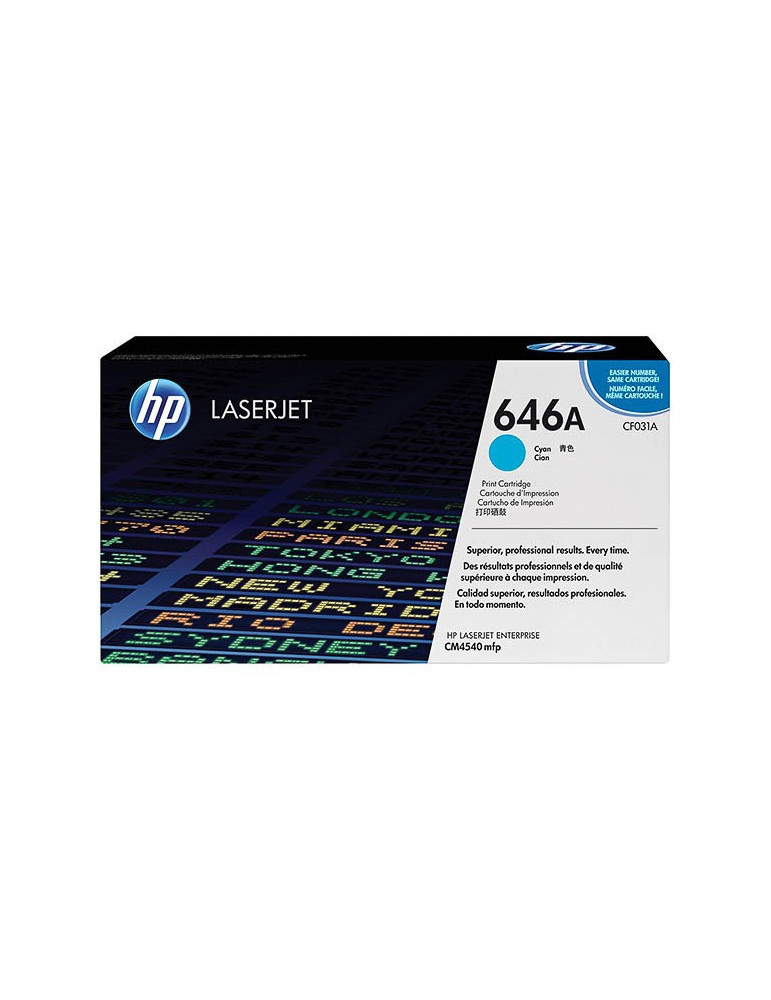 Toner HP CF031A - 646A Cyaan