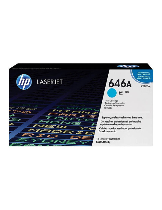 Toner HP CF031A - 646A Cyan