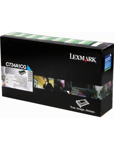 Toner Lexmark C734 Cyaan