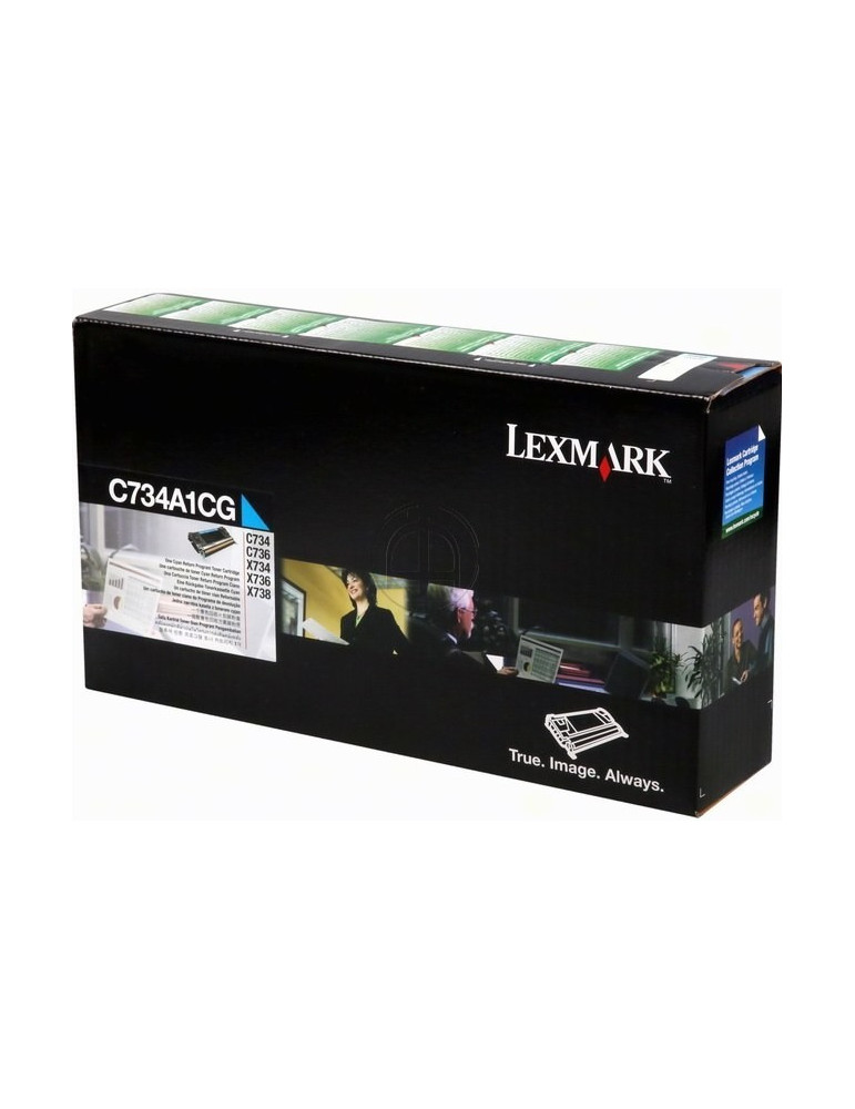Toner Lexmark C734 Cyaan