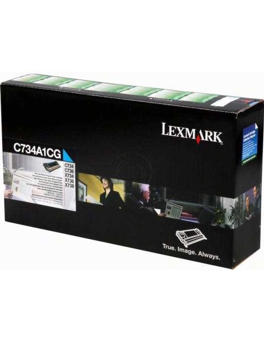 Toner Lexmark C734 Cyaan