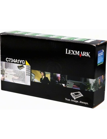 Toner Lexmark C734 Geel