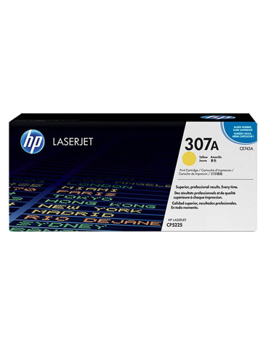 Toner HP CE742A - 307A Jaune