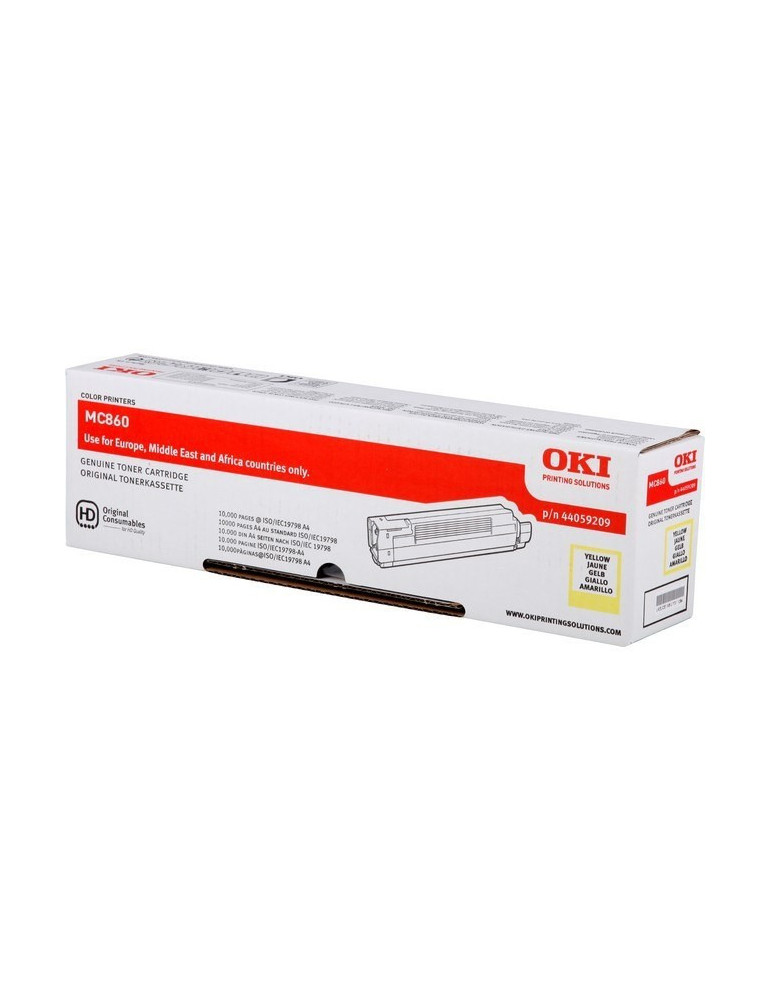 Toner OKI MC860 Geel