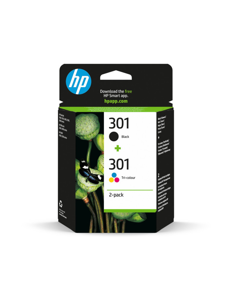 Inktpatroon HP N°301 Pack Zwart en kleur