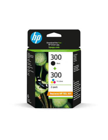 Inktpatroon HP N°300 Pack Zwart en kleur