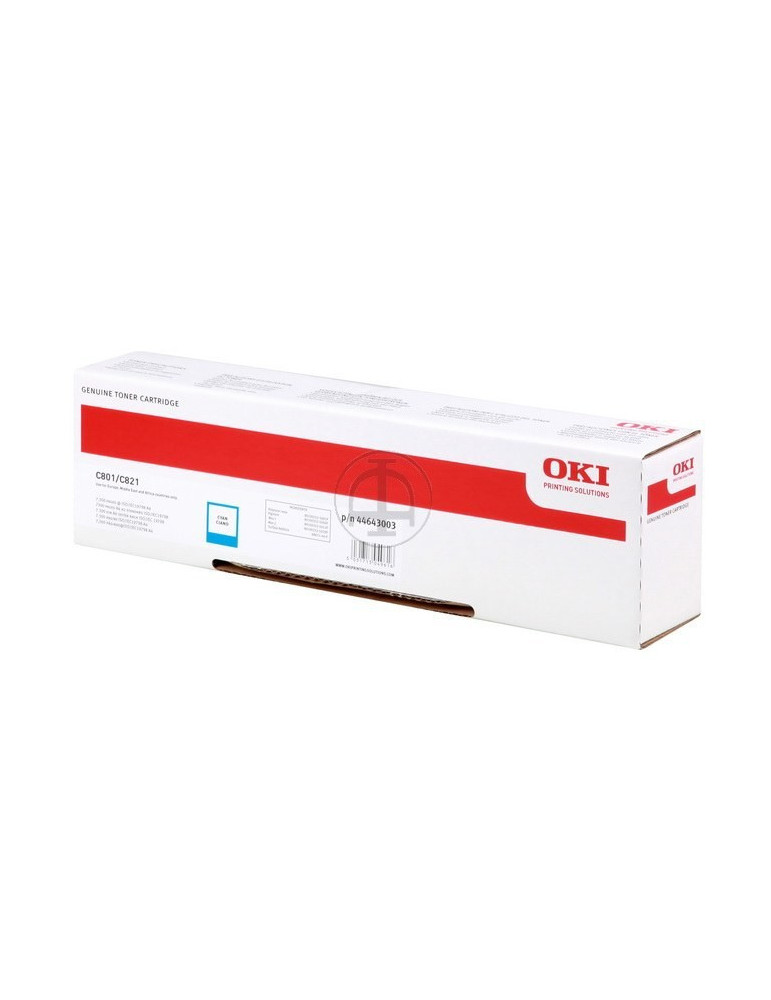 Toner OKI C801/C821 Cyaan