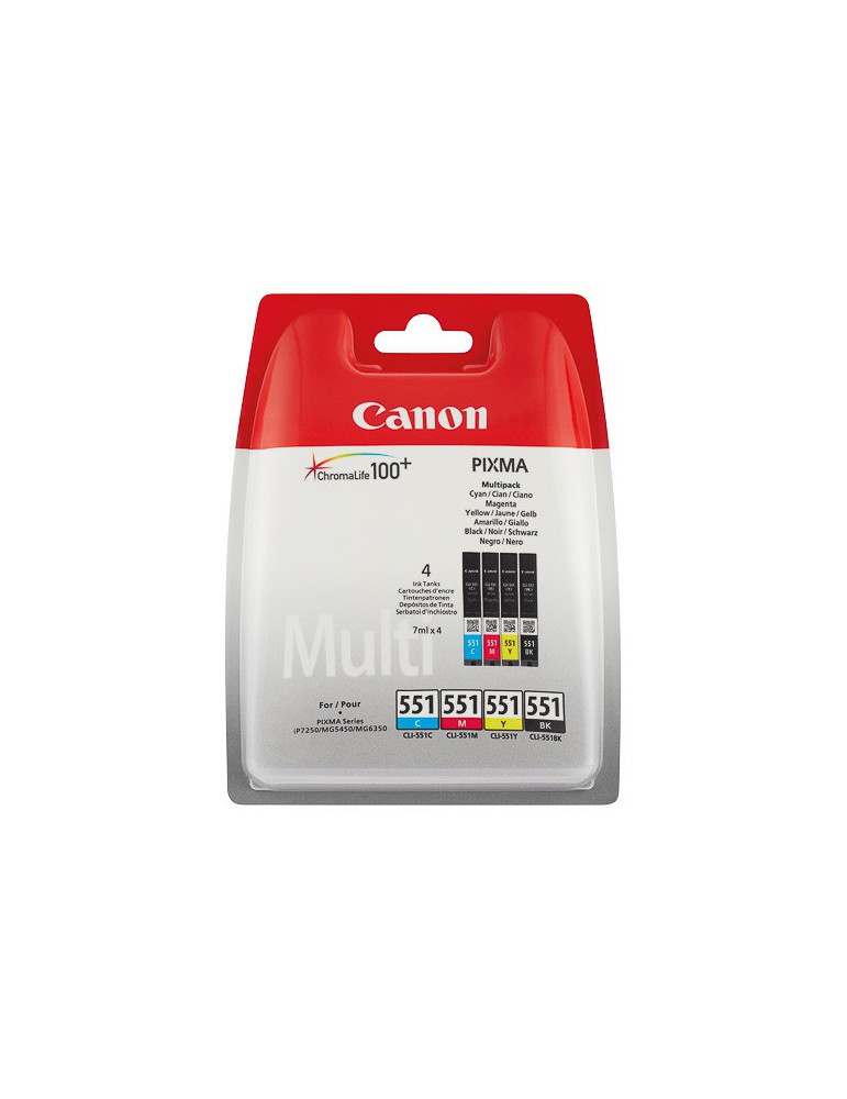 Canon CLI-551 - Pack van 4 kleuren