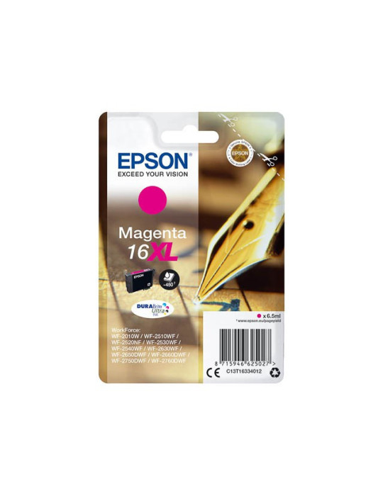 Cartouche d'encre Epson 16 XL Magenta