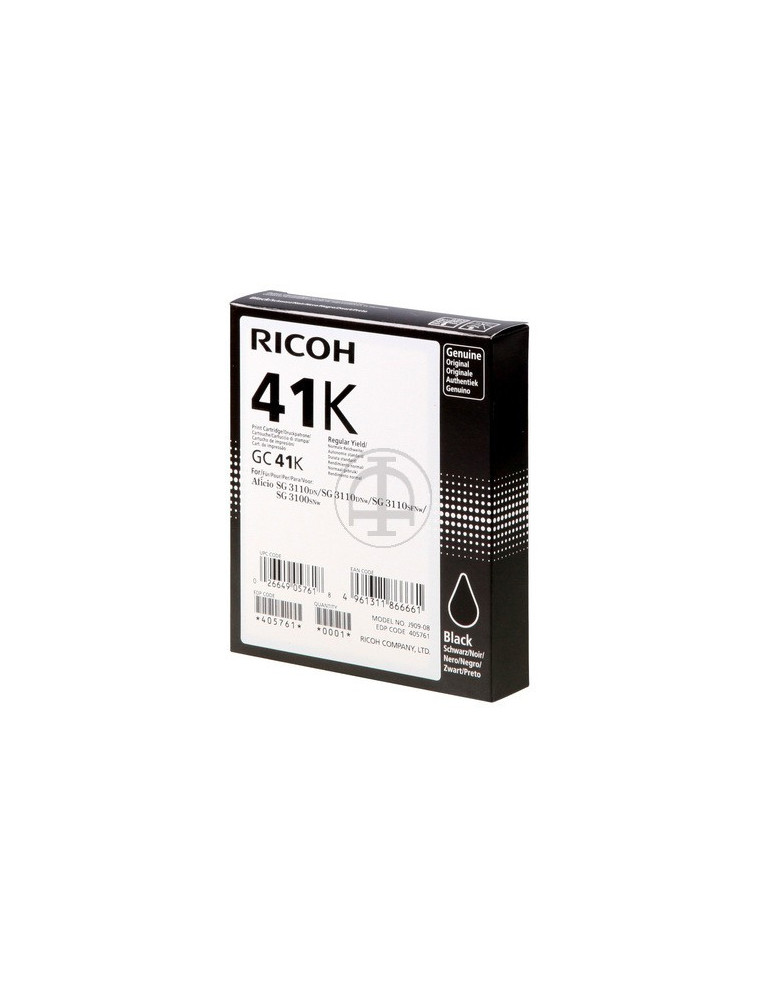 Inktpatroon Ricoh GC-41 Zwart