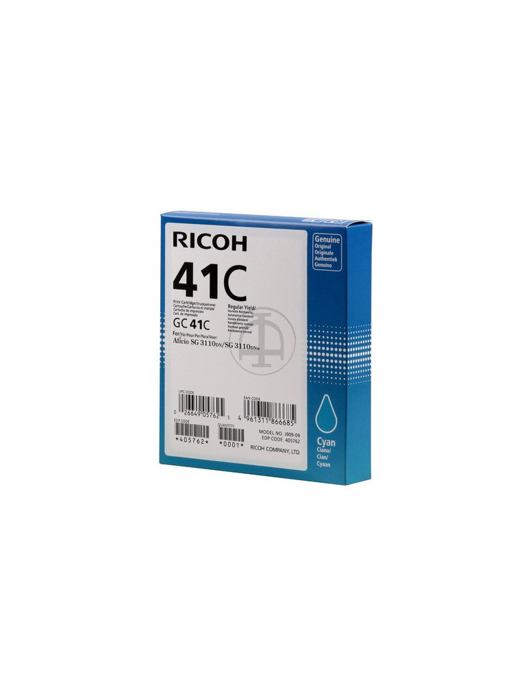 Inktpatroon Ricoh GC-41 Cyaan
