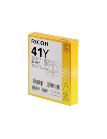 Inktpatroon Ricoh GC-41 Geel