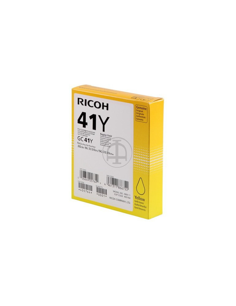 Inktpatroon Ricoh GC-41 Geel