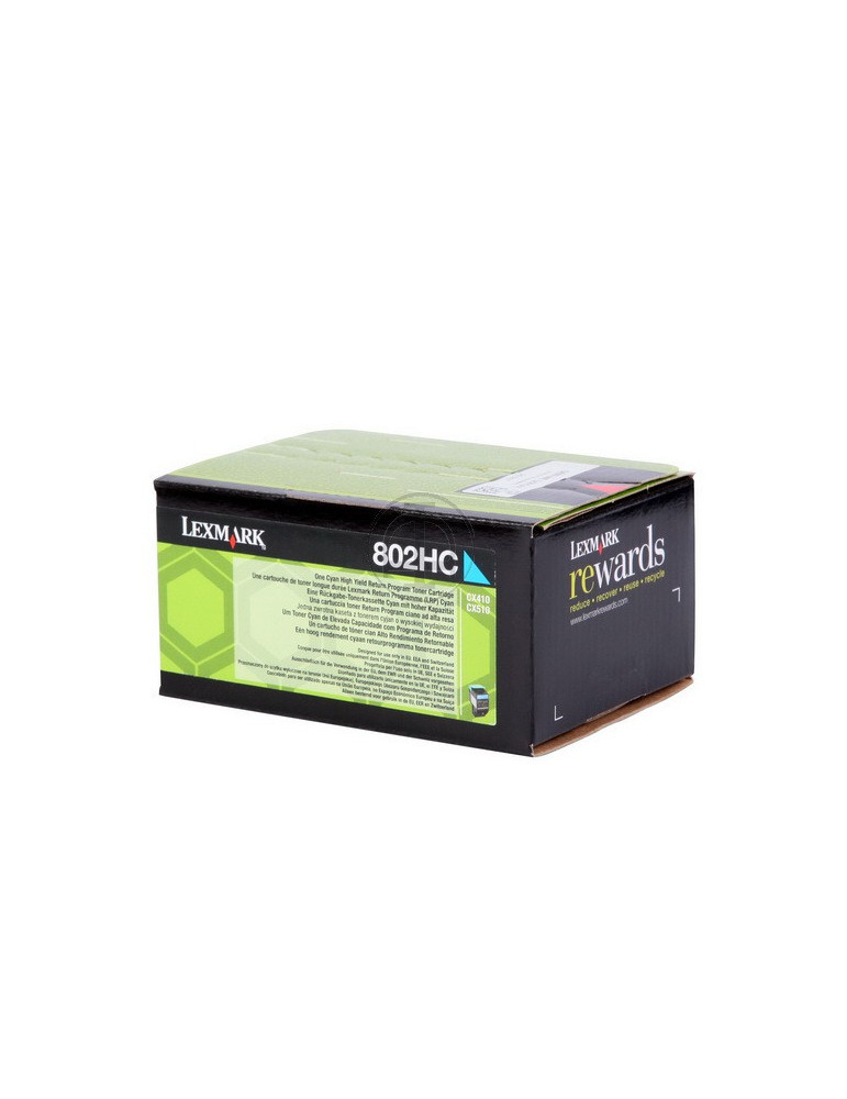 Toner Lexmark  CX410/510 Cyaan HC
