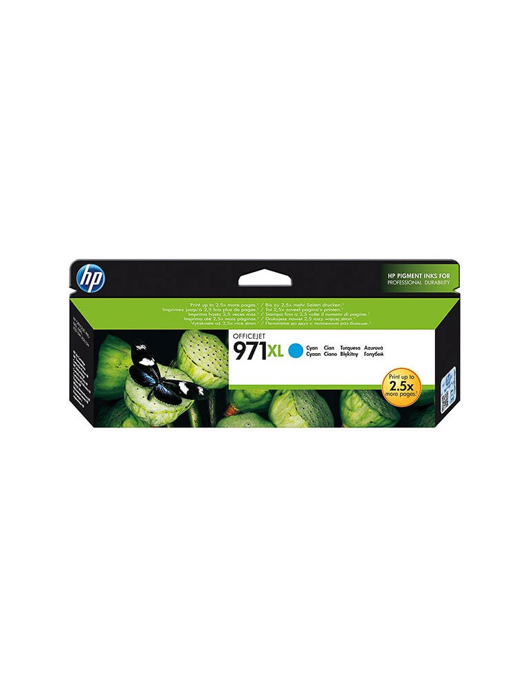 Inktpatroon HP N°971 XL Cyaan
