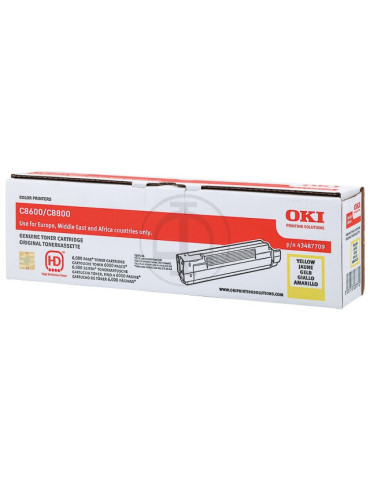 Toner OKI C8600/8800 Jaune