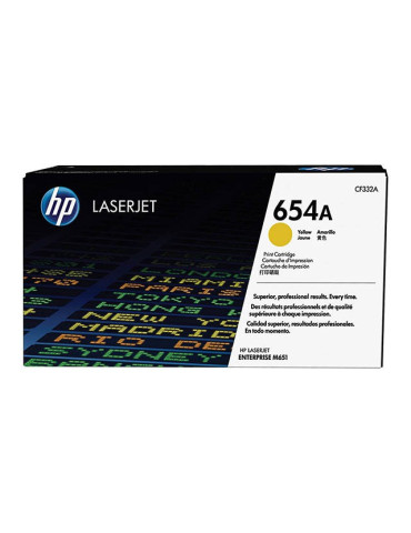 Toner HP CF332A - 654A Jaune
