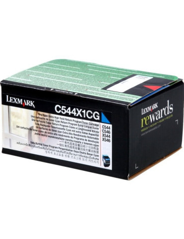 Toner Lexmark X544/C544 Cyaan HC