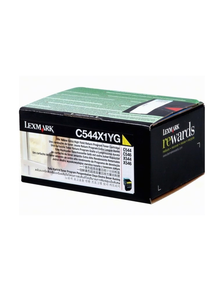 Toner Lexmark X544/C544 Geel HC