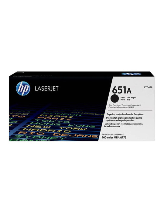 Toner HP CE340A - 651A Noir
