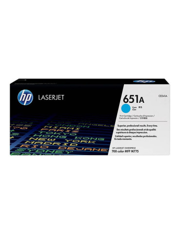 Toner HP CE341A - 651A Cyan