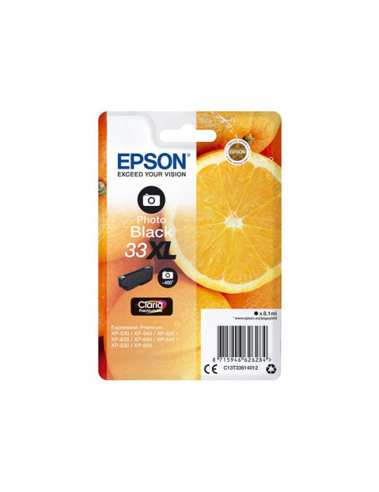 Inktpatroon Epson 33 XL Photo Zwart