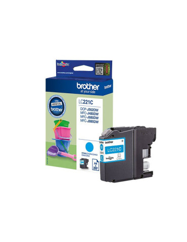 Inktpatroon Brother LC-221 Cyaan