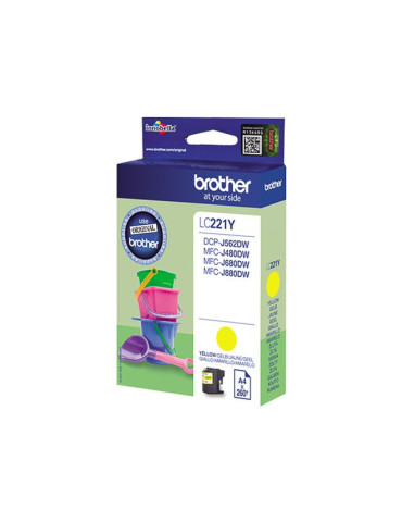 Cartouche d'encre Brother LC-221 Jaune