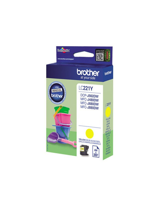 Cartouche d'encre Brother LC-221 Jaune