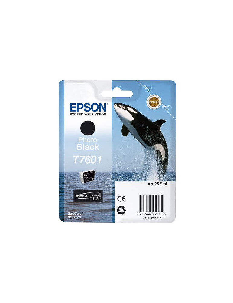 Inktpatroon Epson T7601 Foto Zwart