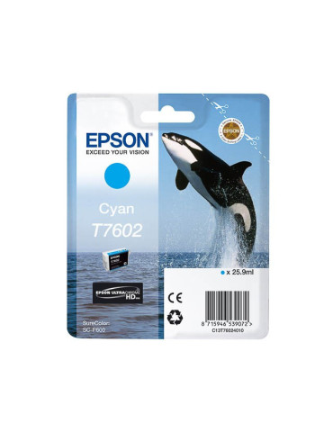 Cartouche d'encre Epson T7602 Cyan