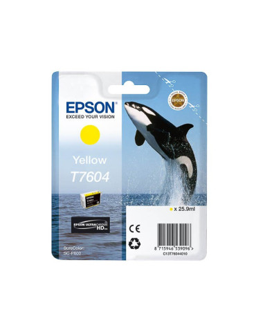 Cartouche d'encre Epson T7604 Jaune