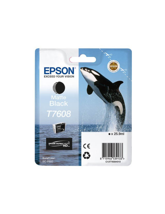 Inktpatroon Epson T7608 Matte Black