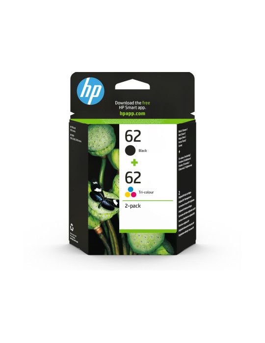 Cartouches HP 62 Pack Noir & Couleur