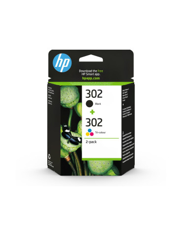 Cartouches HP N°302 Pack Noir & Couleur