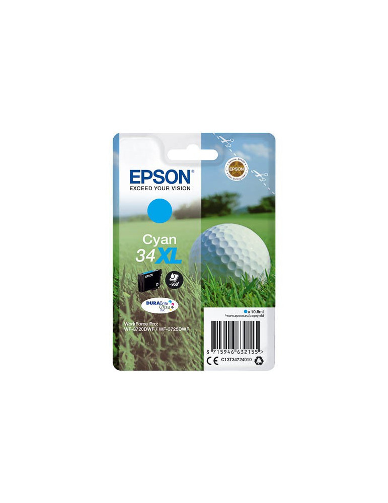 Inktpatroon Epson 34XL Cyaan