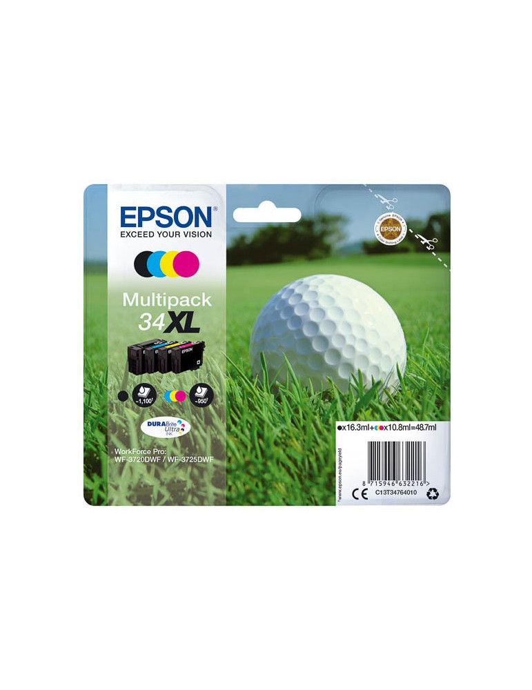 Inktpatronen Pack Epson 34XL BK/C/M/Y