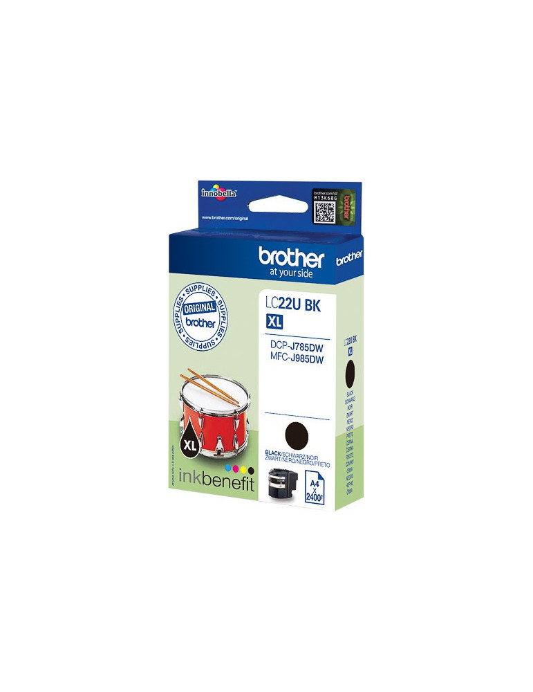 Inktpatroon Brother  LC-22U XL Zwart