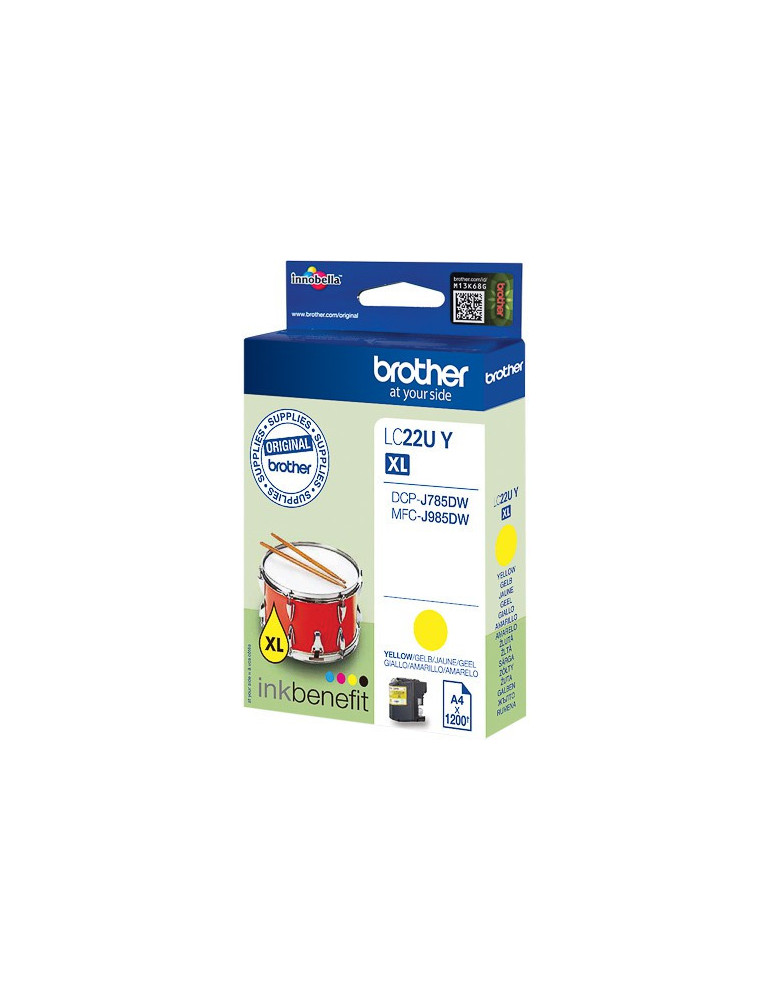 Inktpatroon Brother  LC-22U XL Geel