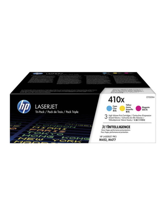 Pack 3 Toners Couleurs HP 410X - C/M/Y