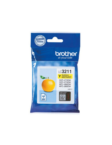 Inktpatroon Brother LC-3211 Geel