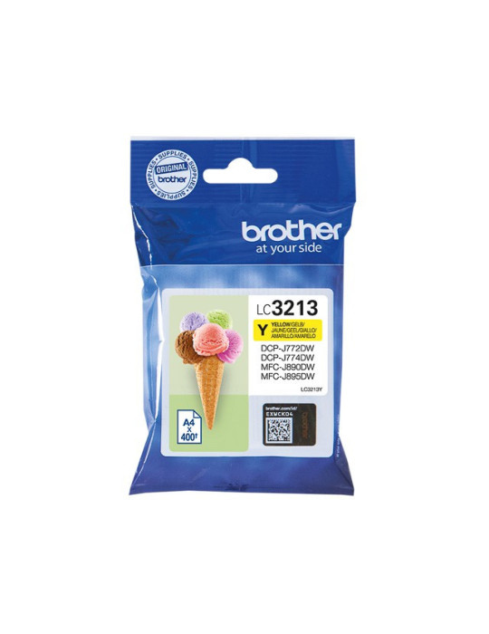 Cartouche d'encre Brother LC-3213 Jaune