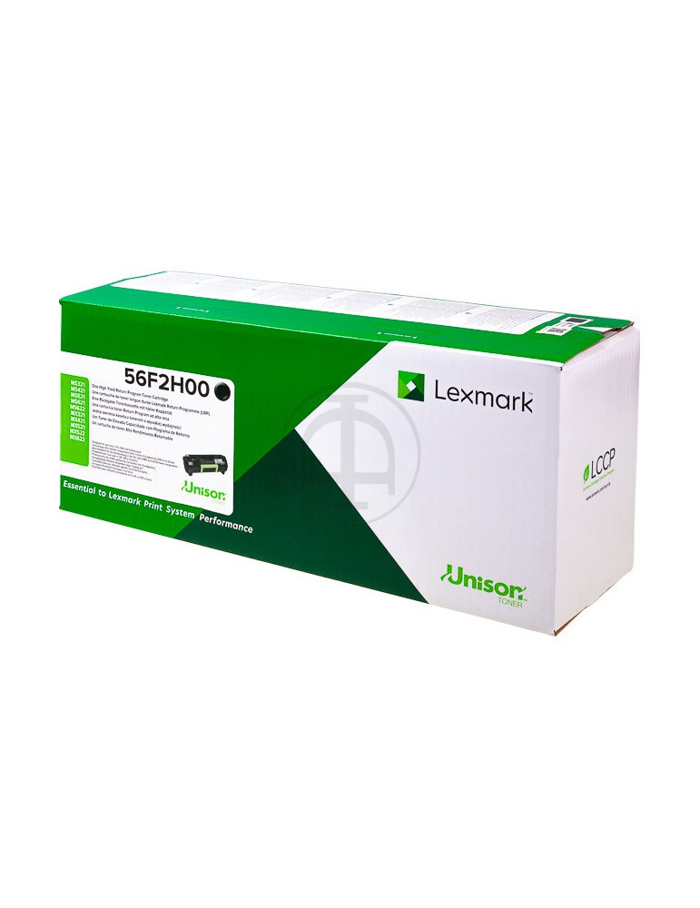 Toner Lexmark  56F2H00 HC Zwart