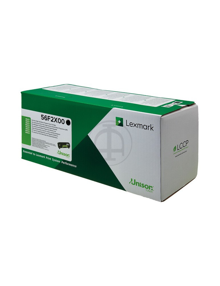 Toner Lexmark  56F2X00 Extra HC Zwart