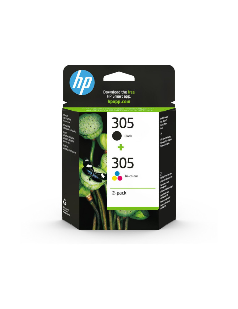 Inktpatroon HP N°305 Pack Zwart en kleur