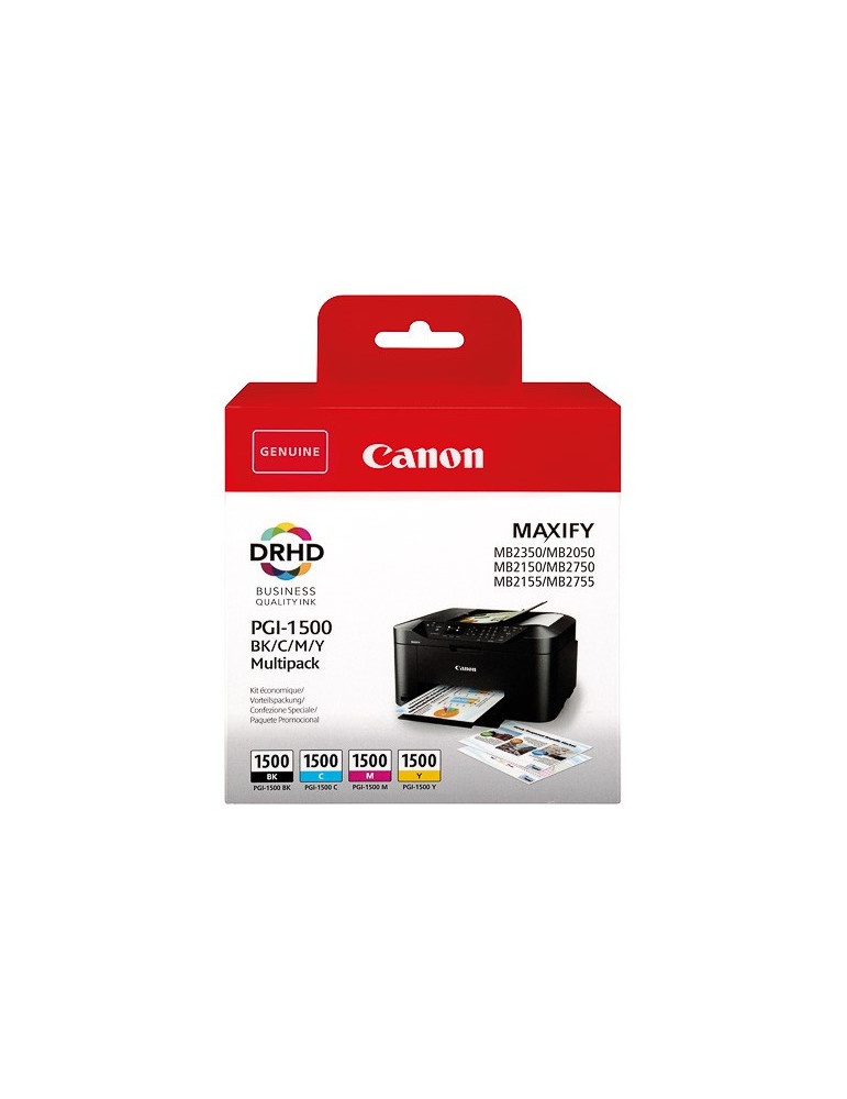 Canon PGI-1500 - Pack van 4 kleuren - BK/C/M/Y
