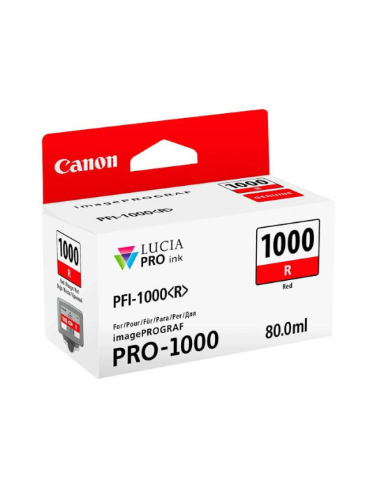 Cartouche d'encre Canon PFI 1000 R Rouge