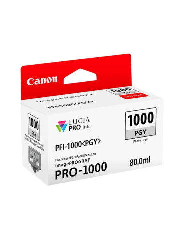Cartouche d'encre Canon PFI 1000 PGY Photo Gris