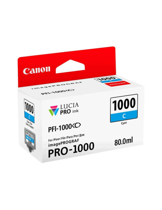 Cartouche d'encre Canon PFI 1000 C Cyan