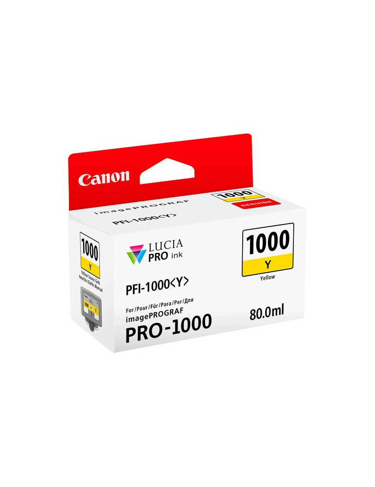 Cartouche d'encre Canon PFI 1000 Y Jaune